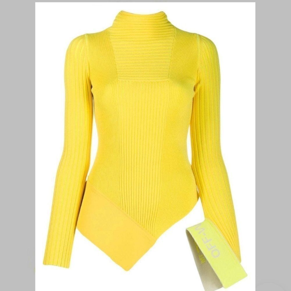 Off-White asymmetric knitted top size 42